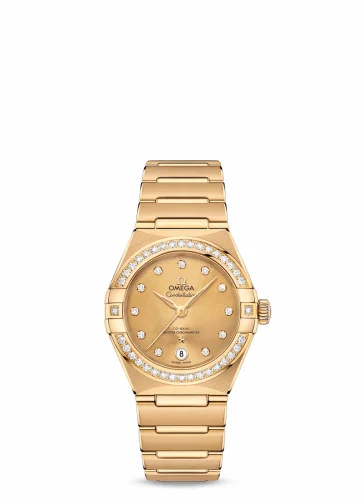 Omega Constellation Manhattan 29 Co-Axial Master Chronometer Yellow Gold / Champagne / Diamond 131.55.29.20.58.001 (13155292058001)